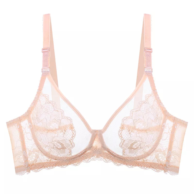 Large Size Sexy Bra for Women Ladies Underwear Translucent Lace