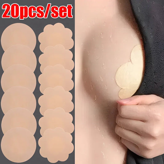 Disposable Nipple Covers Petals Self-adhesive Women Strapless Bra Chest Patch Lifting Seamless Invisible Underwear Chest Paste